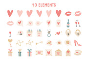 Happy Valentine's day heart bundle, a Pattern Graphic by RevolutionizZed (Thumbnail 12 of 13)