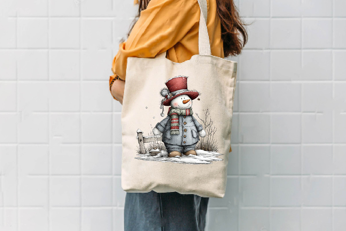 Cute Snowman, a Seasonal Illustration by CreationArt (Photo 7 of 9)