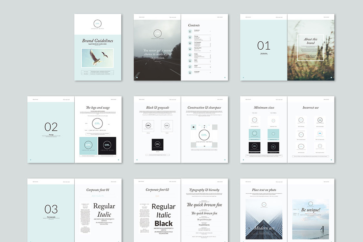 Brand Guidelines Bundle, a Brochure Template by Imagination Area (Photo 7 of 22)