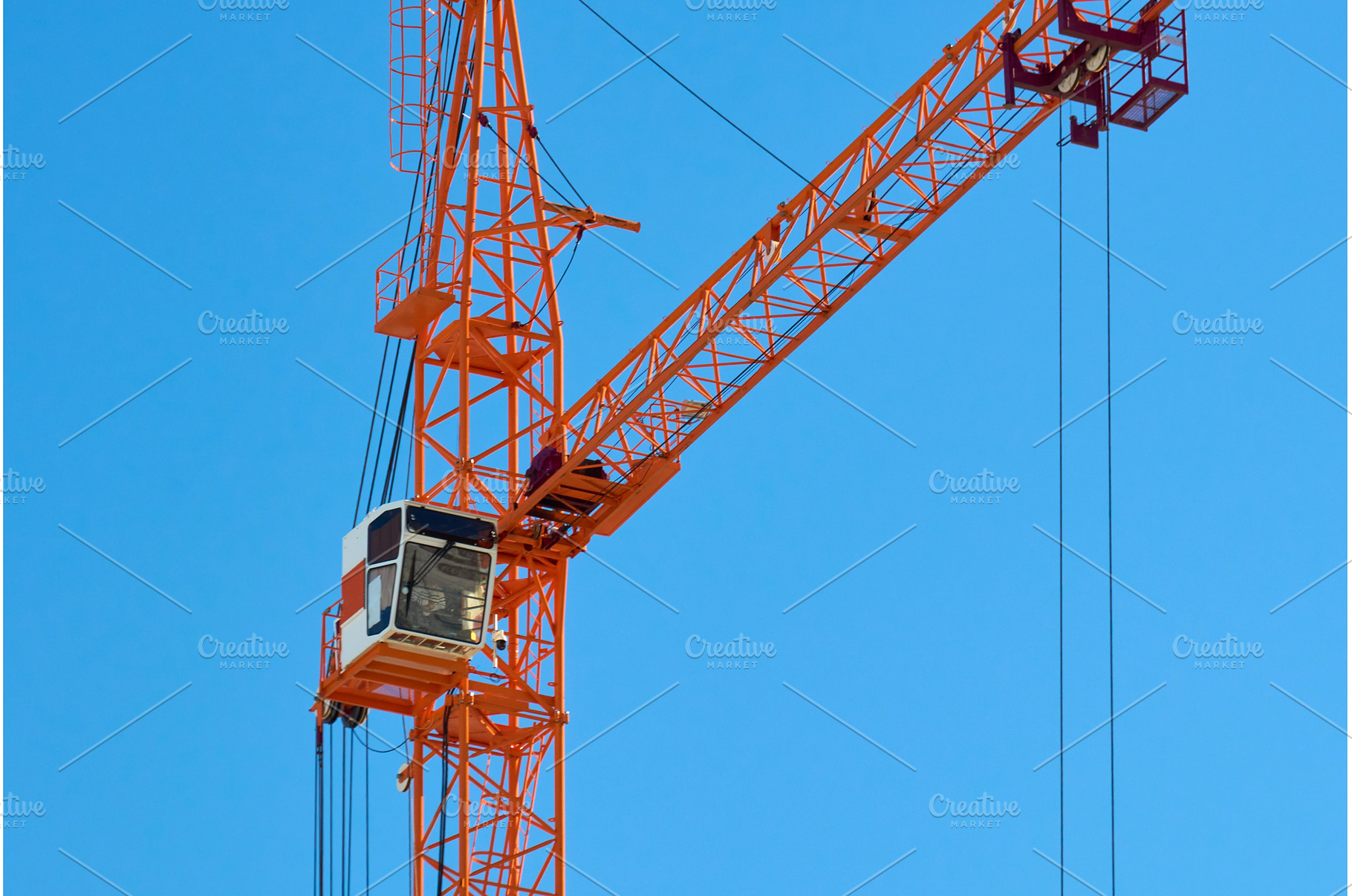 A large yellow crane is visible at a, an Industrial Photo by darksoul72