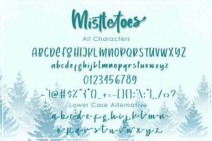 Mistletoes - Handwritten Brush Font