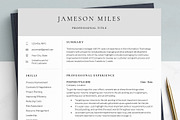 IT Tech Executive Resume Template, a Resume Template by Get Landed (Thumbnail 1 of 12)