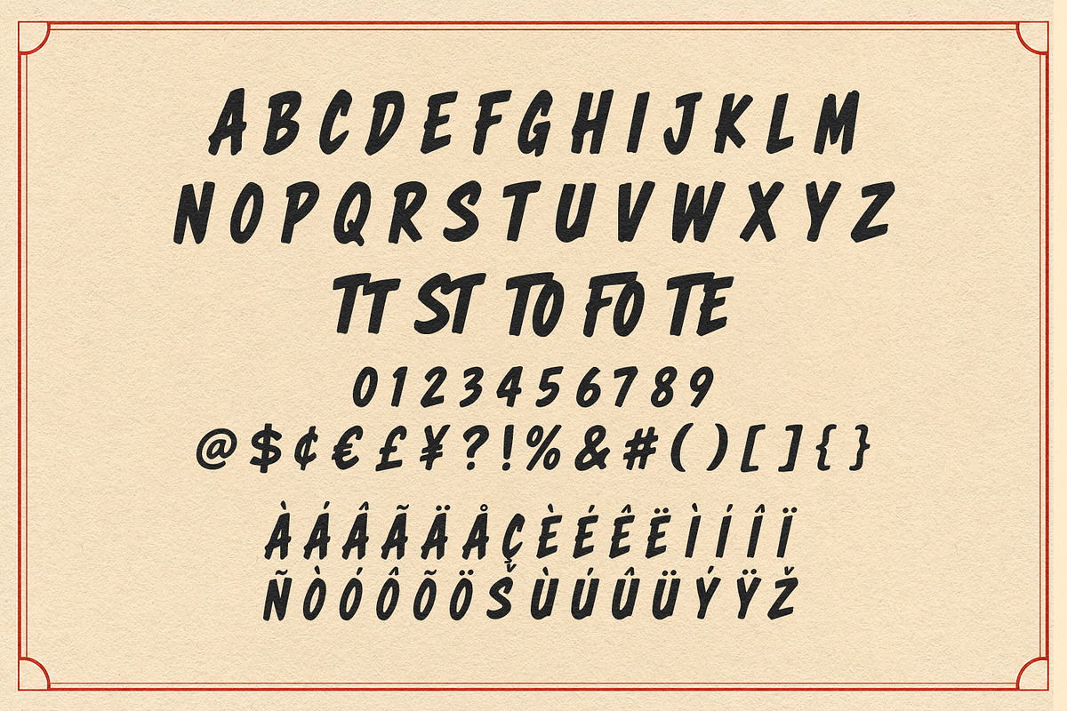 Gasto Fadena Bold Vintage Retro Font, a Handwritten Font by Maulana Creative (Photo 7 of 7)