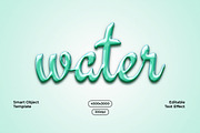 Water Text Effect, a Layer Style Add-On by alexdndz (Thumbnail 1 of 2)