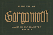 Gargamoth - Blackletter Typeface, a Blackletter Font by Letterhend Studio (Thumbnail 1 of 8)