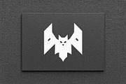 Geometric Bat Silhouette, an Animal Illustration by Vectorium Studio (Thumbnail 4 of 4)