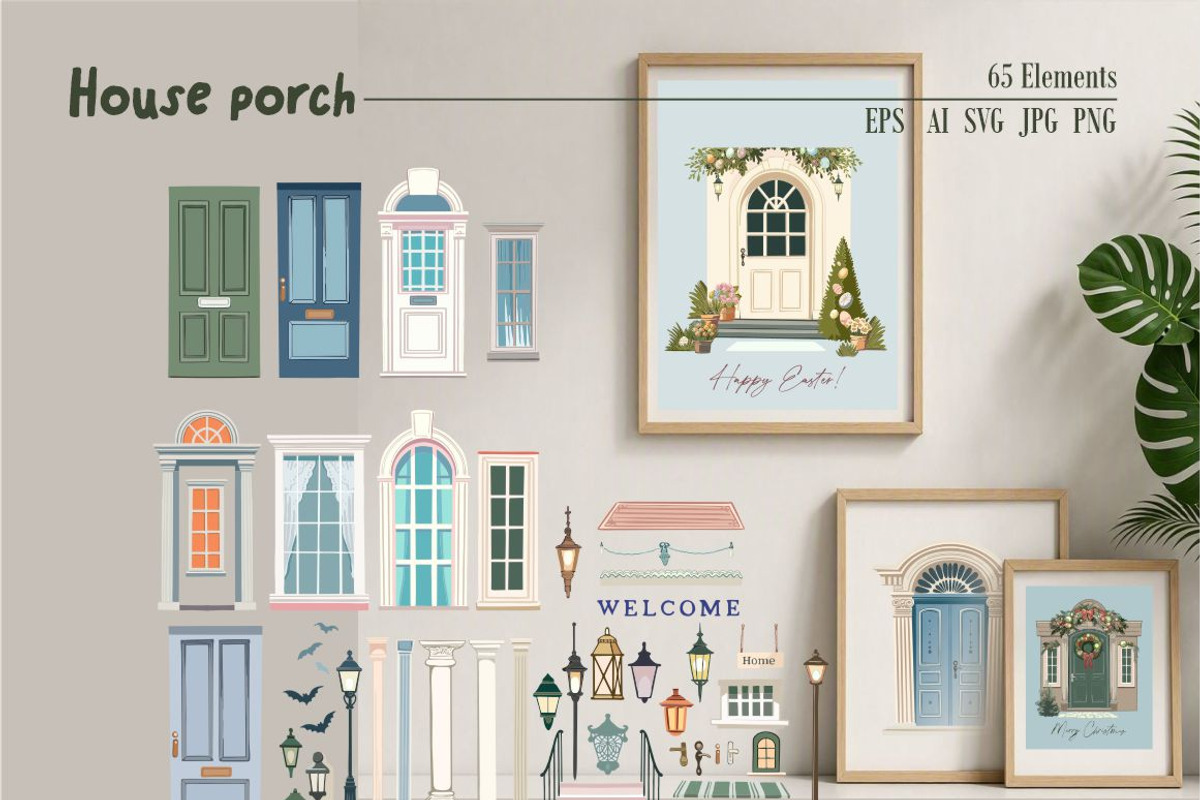 House-Porch, a Seasonal Illustration by Collection by VY (Photo 2 of 7)