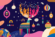 BEST CHRISTMAS BUNDLE 16 PRODUCTS, an Animal Illustration by MoleskoStudio (Thumbnail 22 of 56)