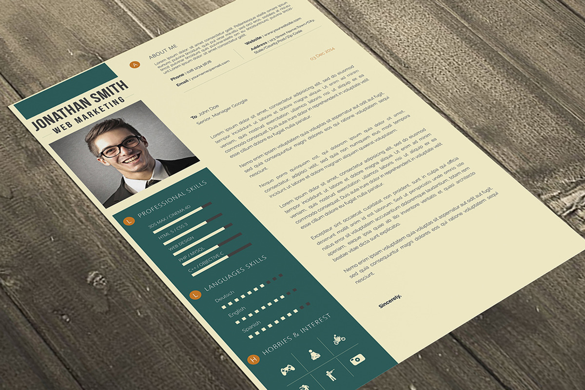 Word Resume Template, a Resume Template by BixBar (Photo 3 of 3)