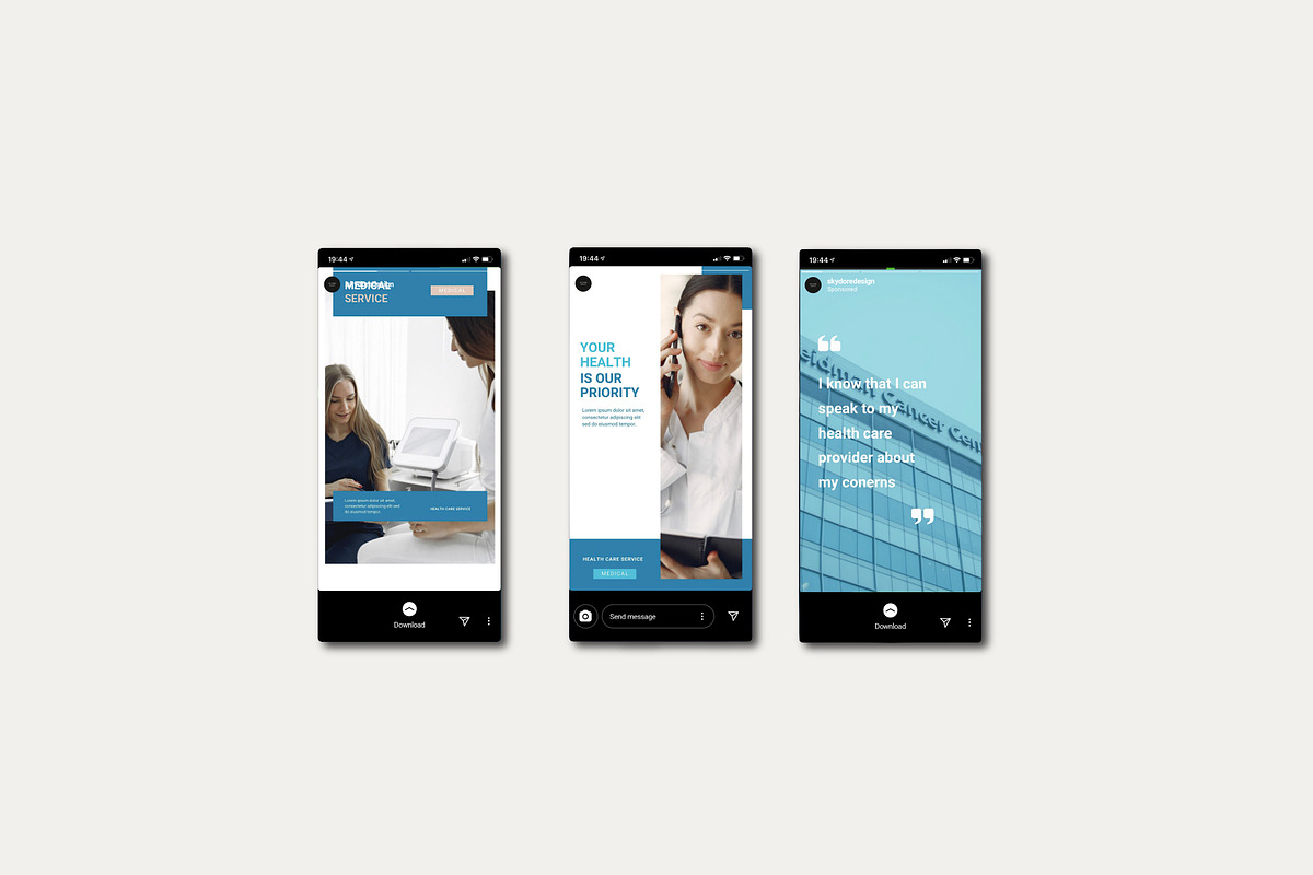 Medical Social Media Canva Templates preview 5