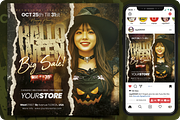 Halloween Big Sale Flyer, a Flyer Template by regalDRAW (Thumbnail 1 of 3)