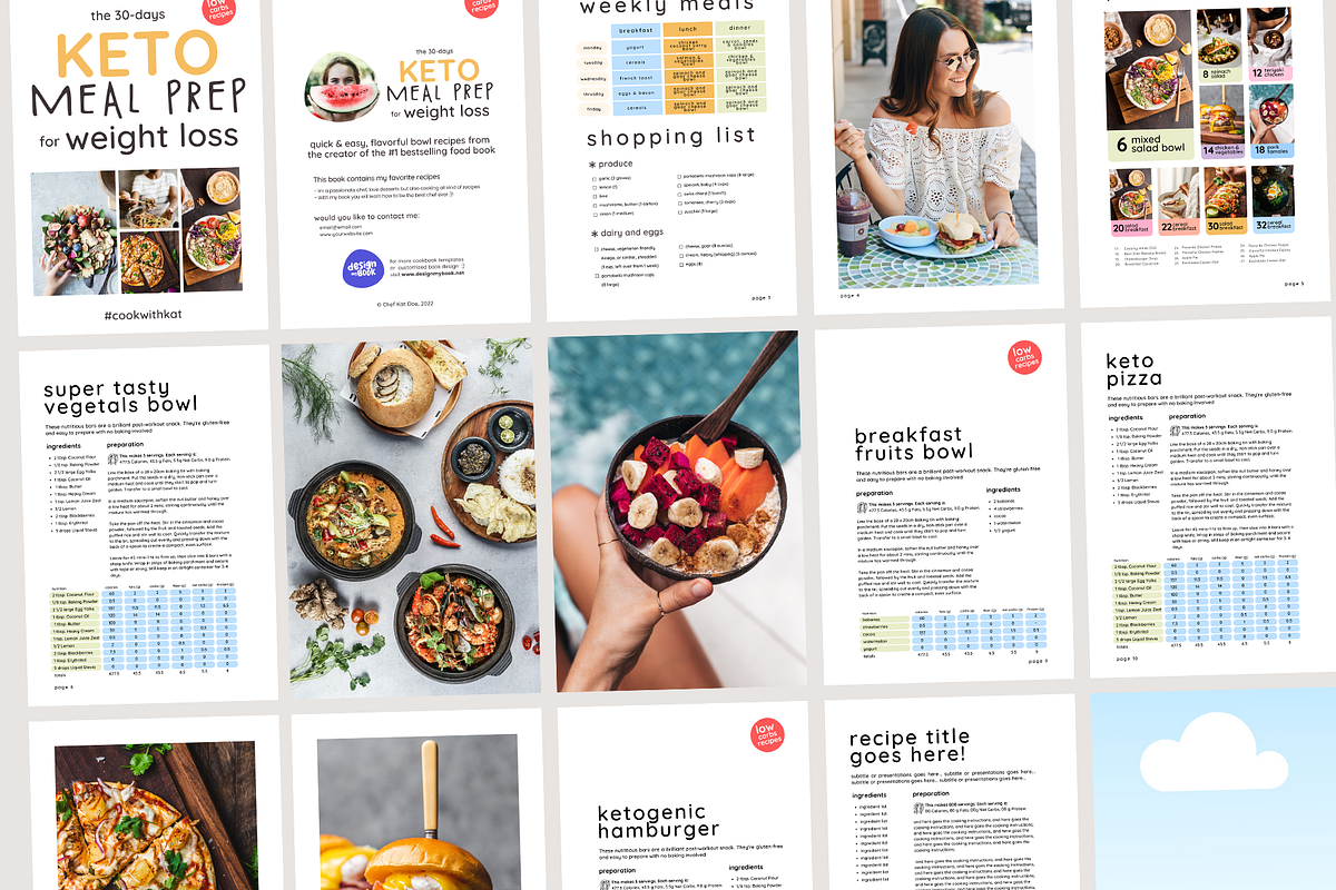 BUNDLE 4 Canva Cookbooks Templates, a Magazine Template by DeLaGranSiete (Photo 3 of 7)
