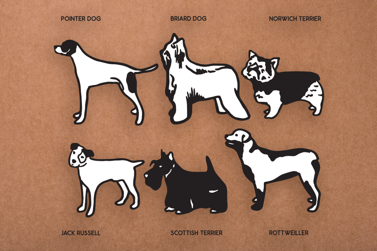 Vintage Dog Doodles Mega Bundle, an Illustration by duka (Photo 18 of 19)
