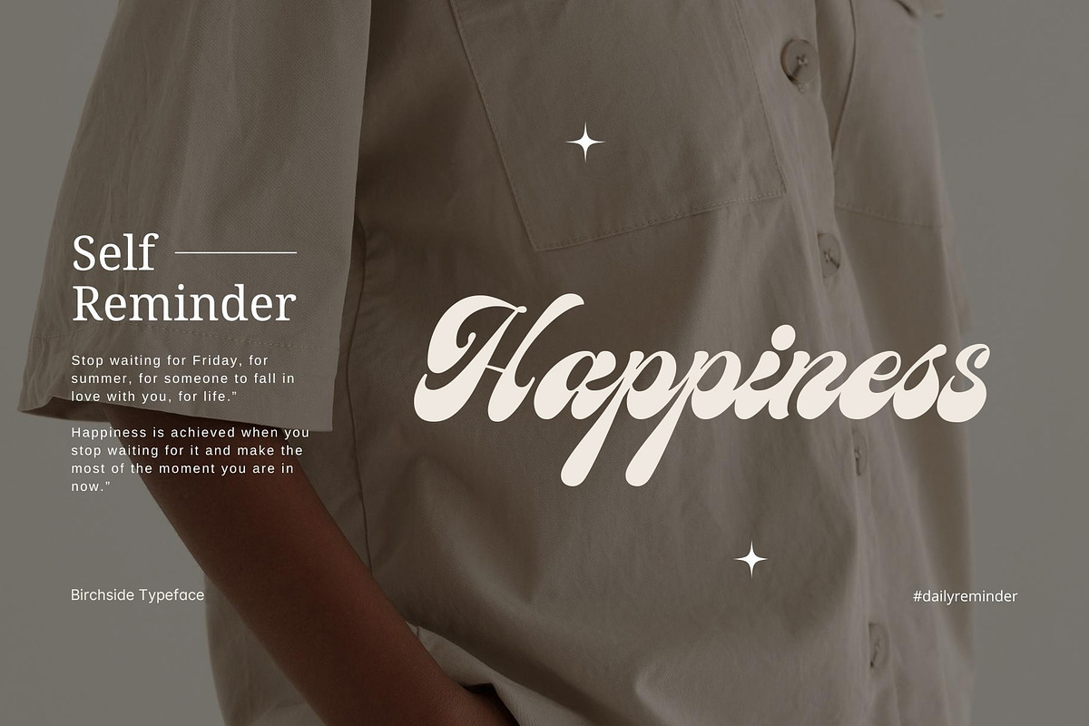 Birchside Script, a Script Font by Get Studio (Photo 13 of 28)