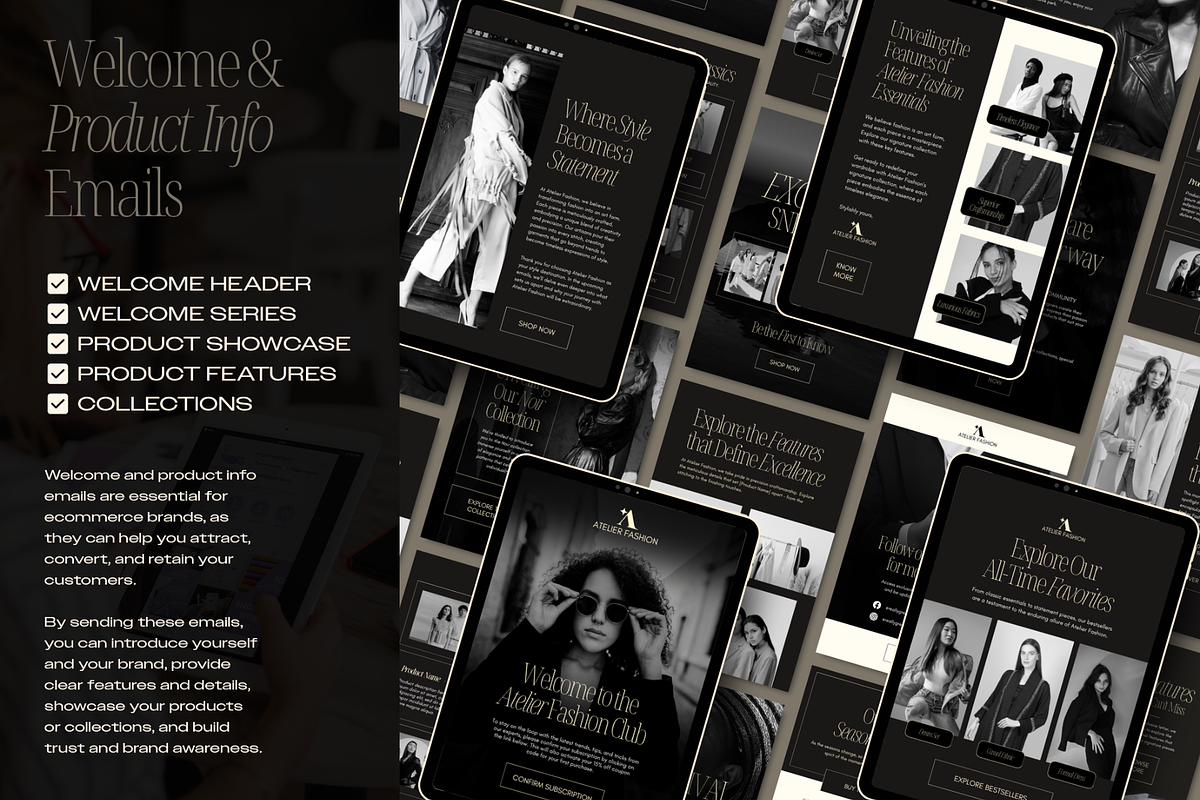 Fashion Emails | 50 Canva Templates, an Email Template by Creatif Foundry (Photo 3 of 9)