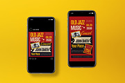 Old Jazz Music Concert Flyer Set, a Flyer Template by graphicook (Thumbnail 3 of 3)