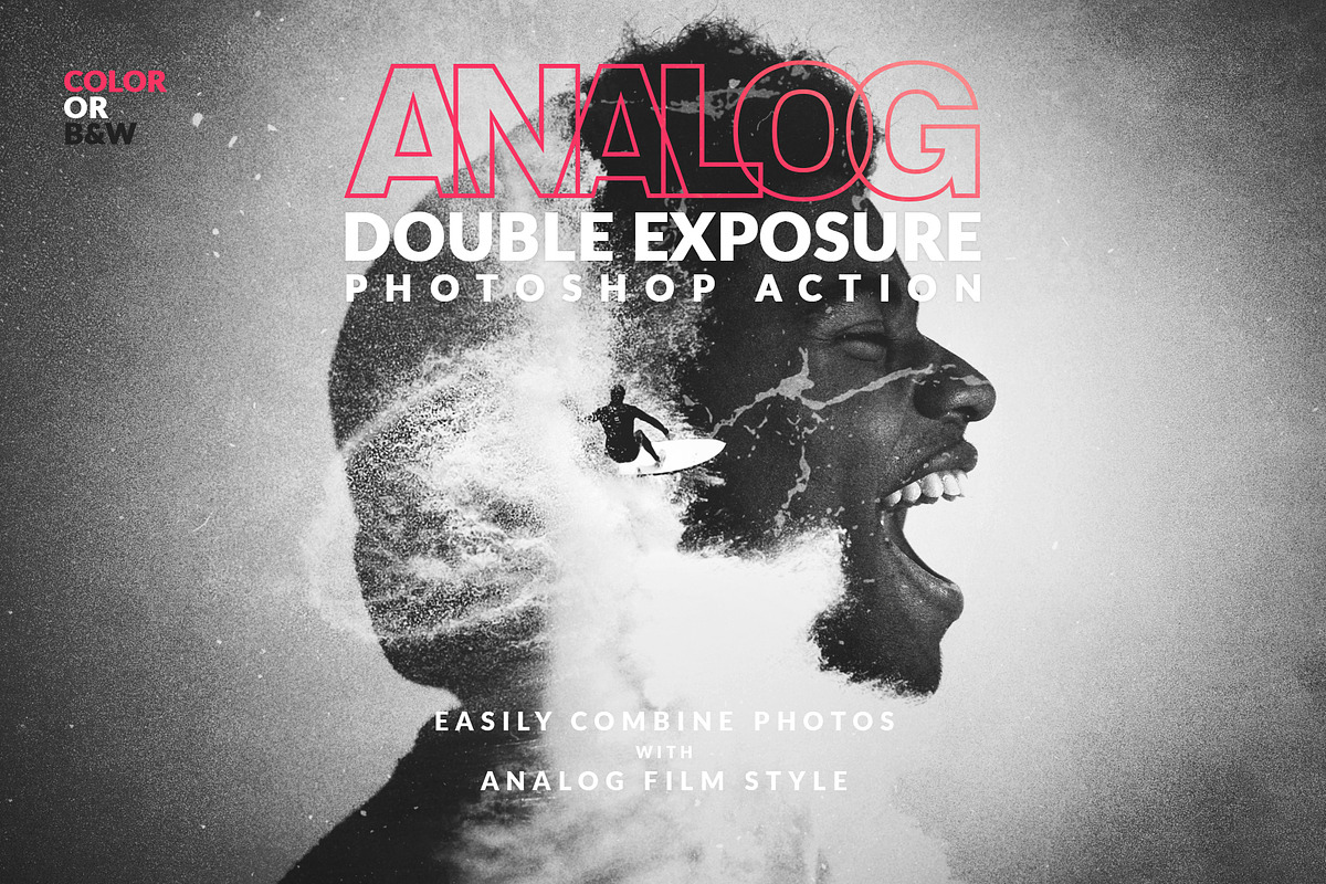 Analog Double Exposure Action, an Action Add-On by Mint Actions (Photo 1 of 11)