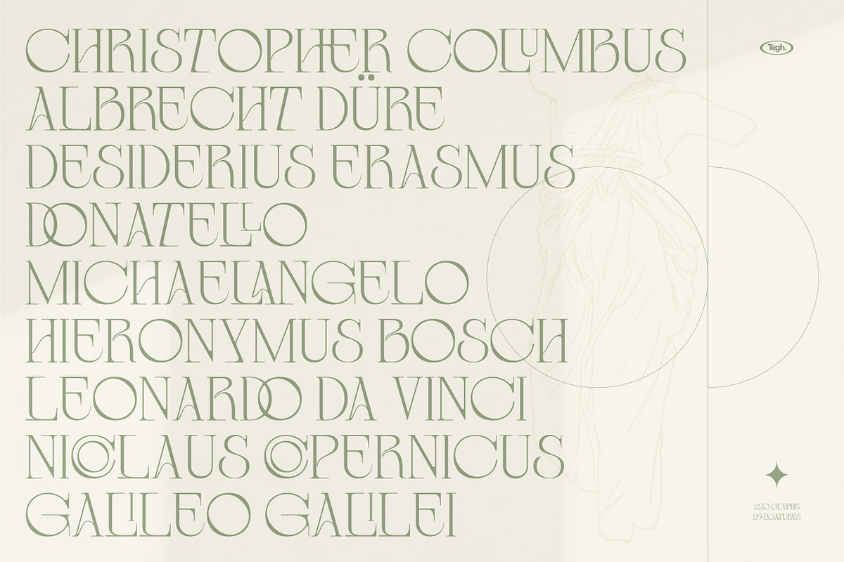 Coolumbus modern serif font, a Serif Font by Tegh co. (Photo 5 of 17)
