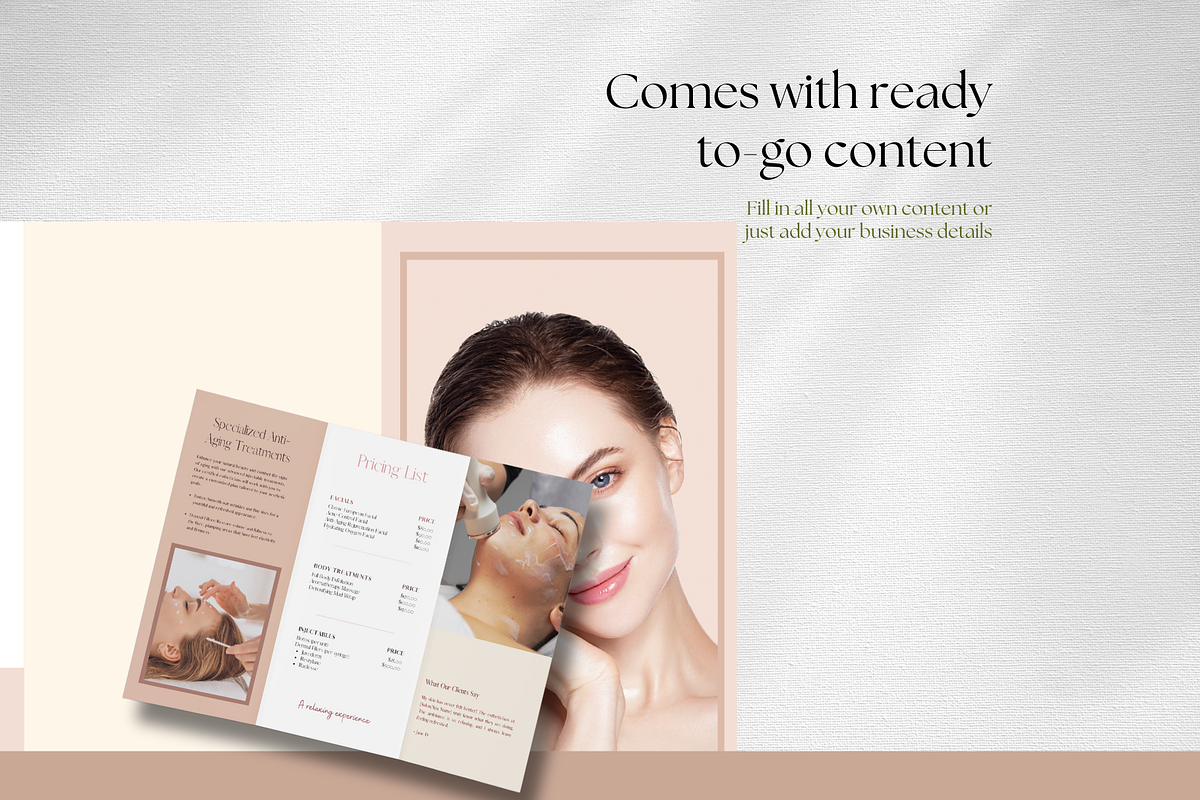 Esthetician Pricing Template| Canva, a Social Media Template by The Social Stuff (Photo 6 of 9)