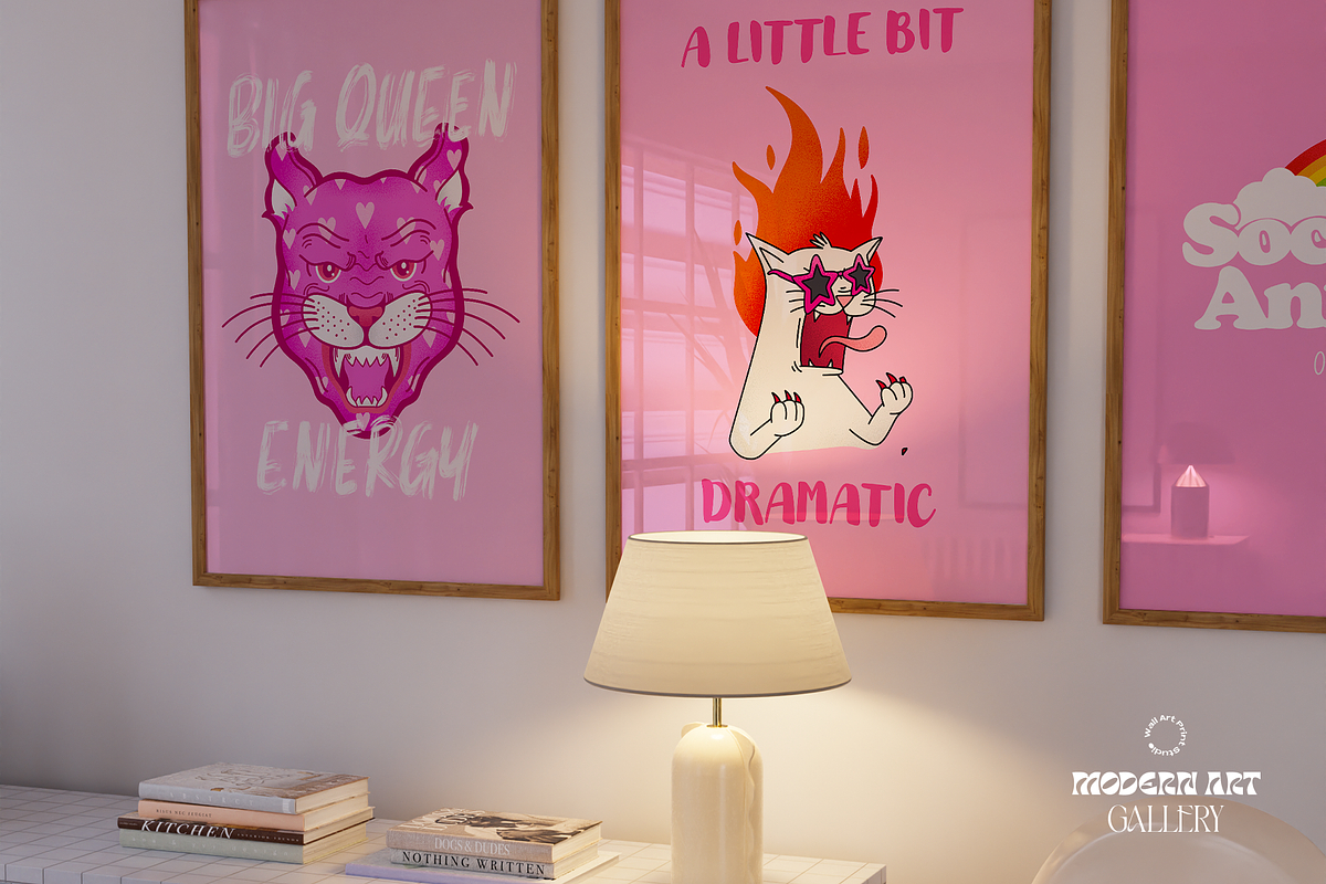 Modern Art Gallery 6, a Graphic by Wall Art Print Studio (Photo 4 of 18)