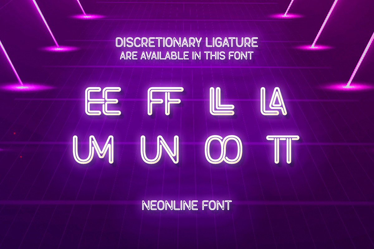 Neonline, a Symbol Font by Ditatype (Photo 8 of 10)