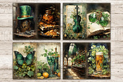 St Patricks Day Junk Journal Pages, a Seasonal Illustration by GlamArtZhanna (Thumbnail 2 of 10)