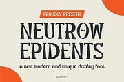 Newtrow Epidents || Display Font, a Serif Font by Idea Studio (Thumbnail 1 of 5)