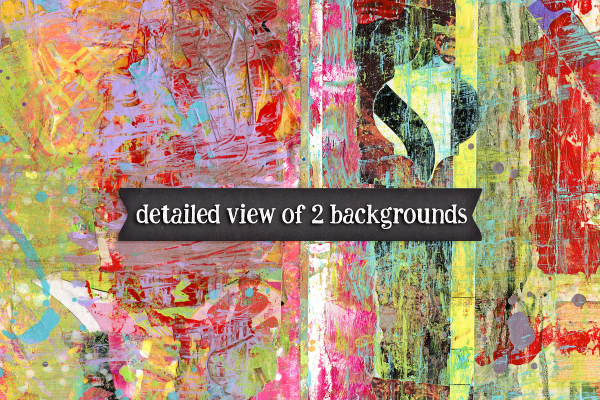 Collage Art Backgrounds Set 2, a Texture Graphic by Heather Green Designs (Photo 2 of 7)
