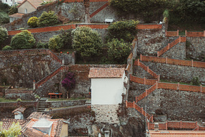 Terraced gardens of Cudillero town, an Architecture Photo by SkyNext