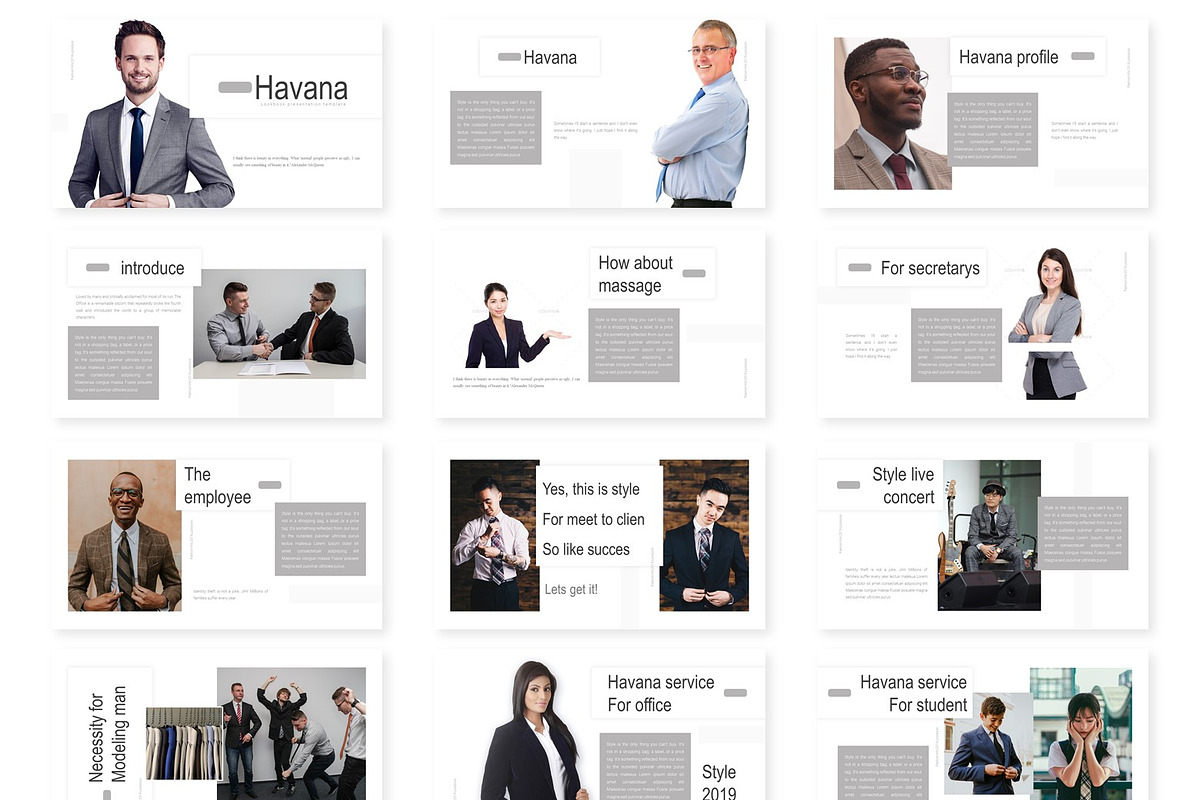 Havana - Powerpoint Template, a Presentation Template by inspirasign