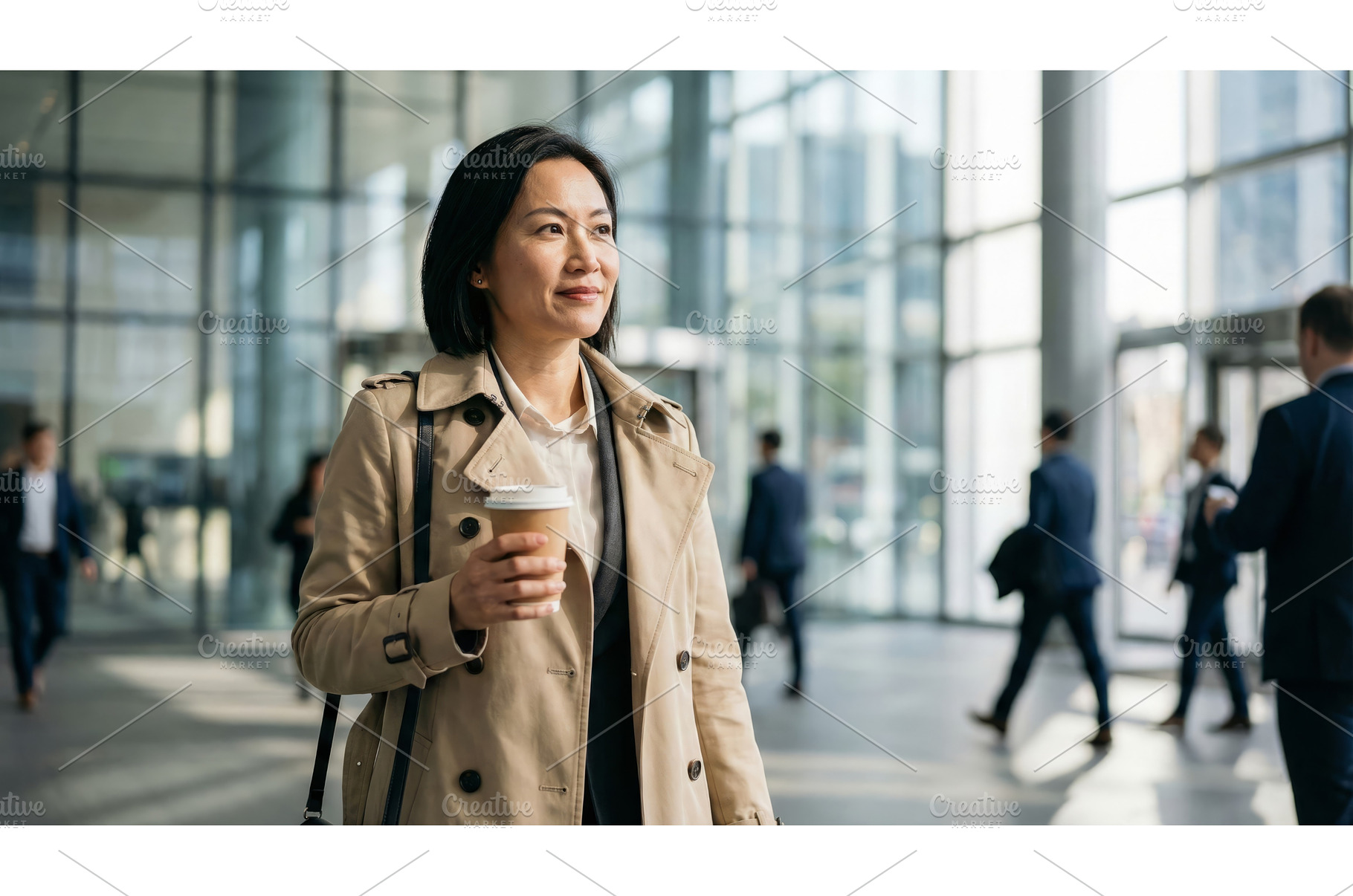 Business Woman in Office Hall, a Business Photo by CREATIVEDEF