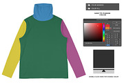 Turtleneck Shirt Fleece - Mockup, a Shirt Mockup by DaldSgh (Thumbnail 11 of 12)