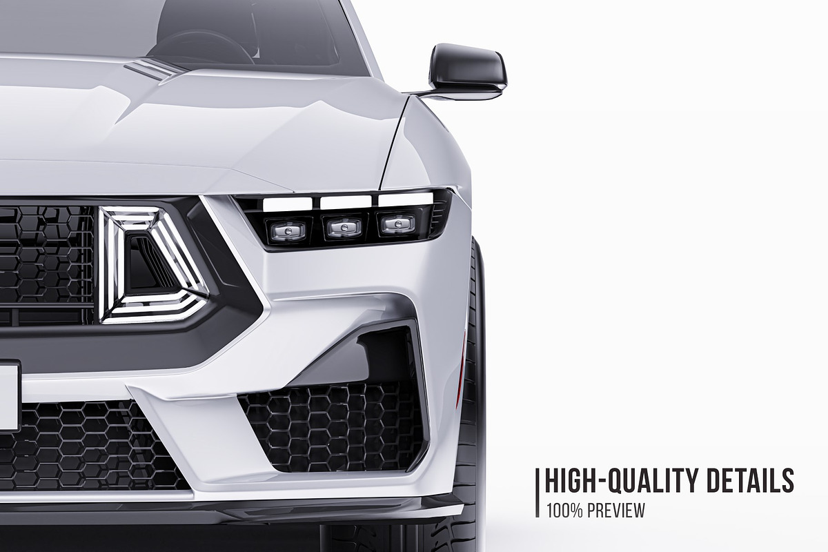 2026 Muscle Performance Coupe Set, an Advertising Mockup by Halal Graphic Studio (Photo 3 of 12)