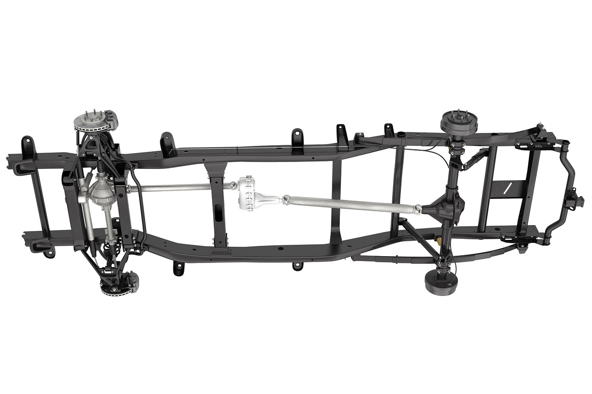 PICKUP TRUCK CHASSIS 4WD IFS, a Cars & Vehicle 3D Model by NNAVAS 3D (Photo 3 of 12)