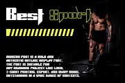 Best Sport Font, a Sans Serif Font by brahamb_design (Thumbnail 5 of 7)