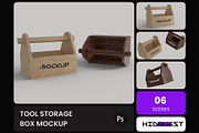 Tool Storage Box Mockup, a Household Mockup by hiddemaru (Thumbnail 1 of 4)