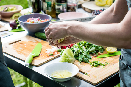 BBQ Outdoor with food preparations