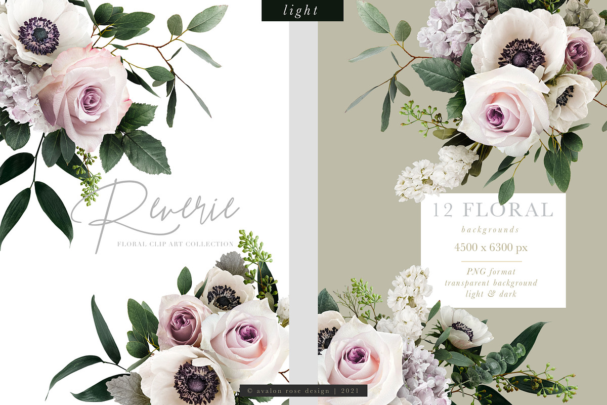 Reverie Floral Clip Art Collection, an Object Graphic by Eclectic Anthology (Photo 10 of 21)