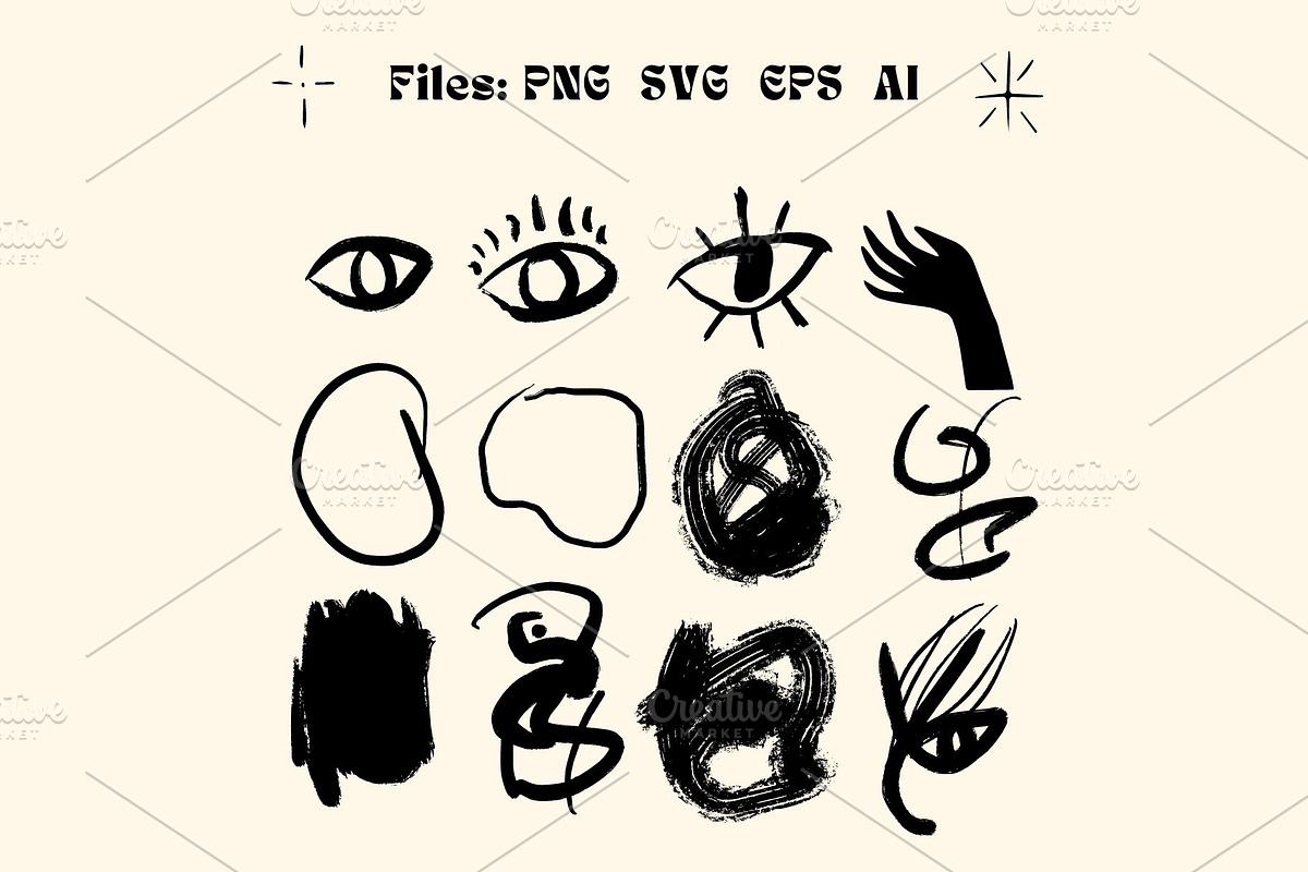Abstract Faces Bundle, a Person Illustration by Hell Yeah Designs (Photo 3 of 13)
