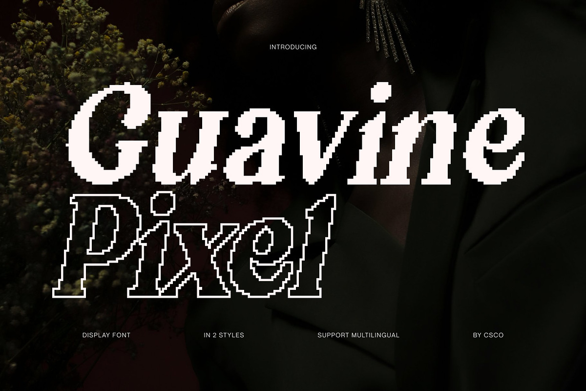 Guavine Pixel, a Serif Font by Craft Supply Co. (Photo 1 of 8)