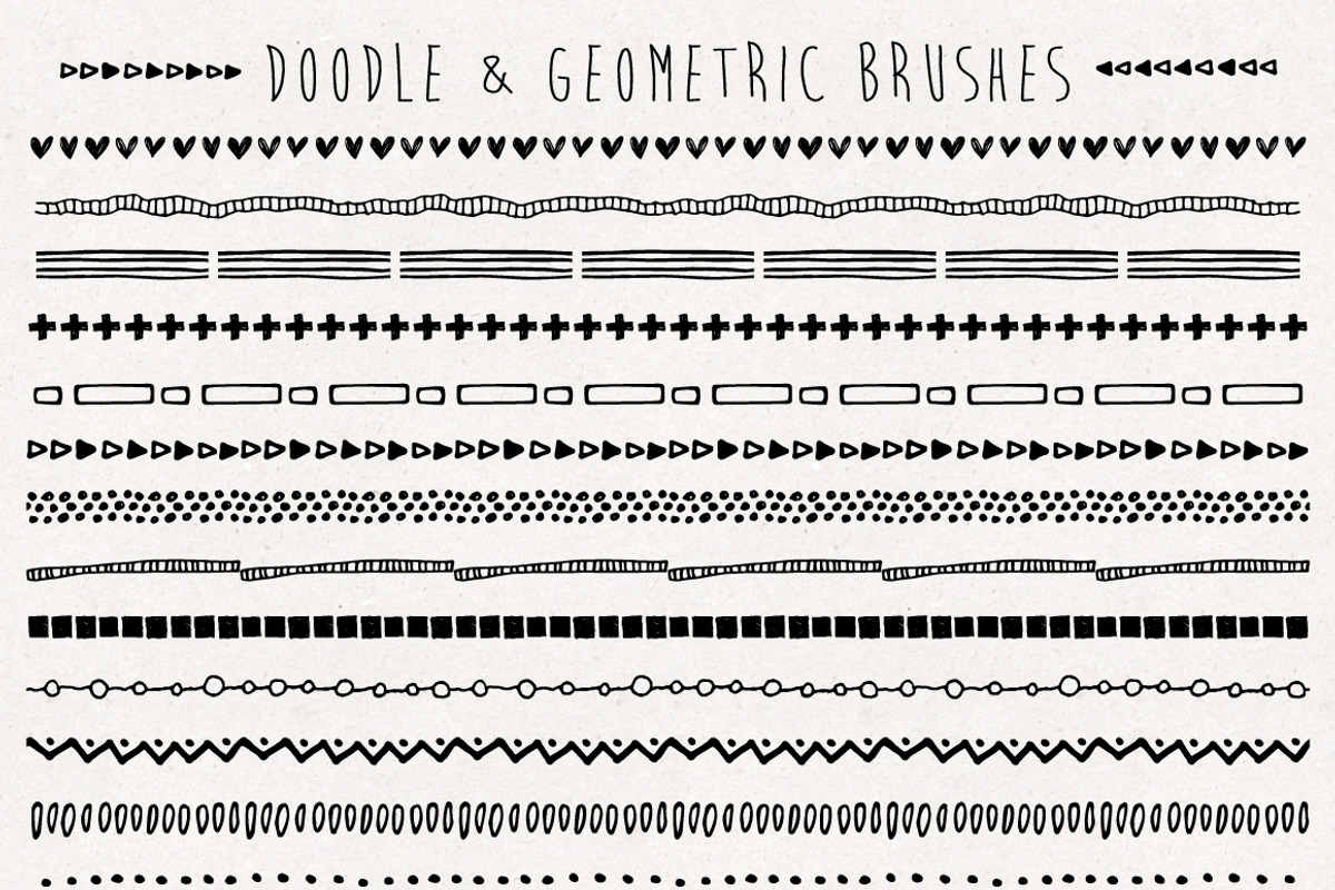 Hand drawn brushes pack, a Graphic by MiraBell (Photo 3 of 5)
