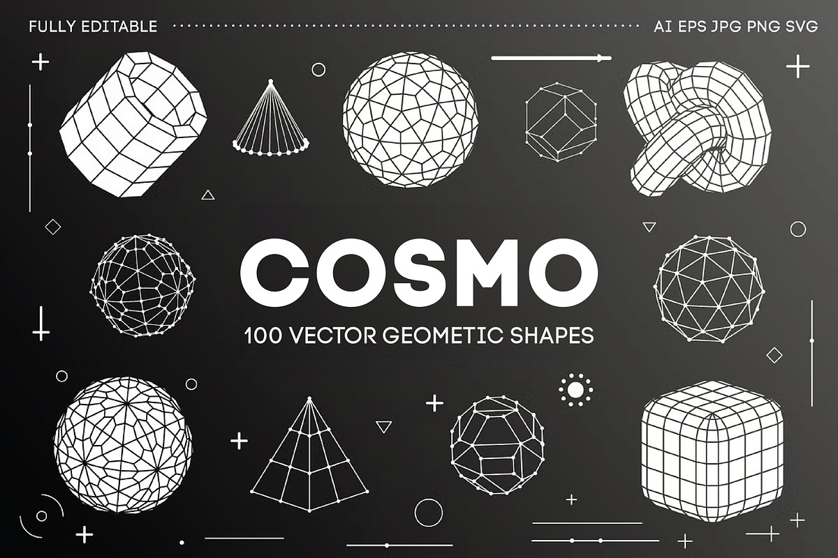 Cosmo - Vector geometric shapes, an Object Graphic by RDShop (Photo 1 of 8)