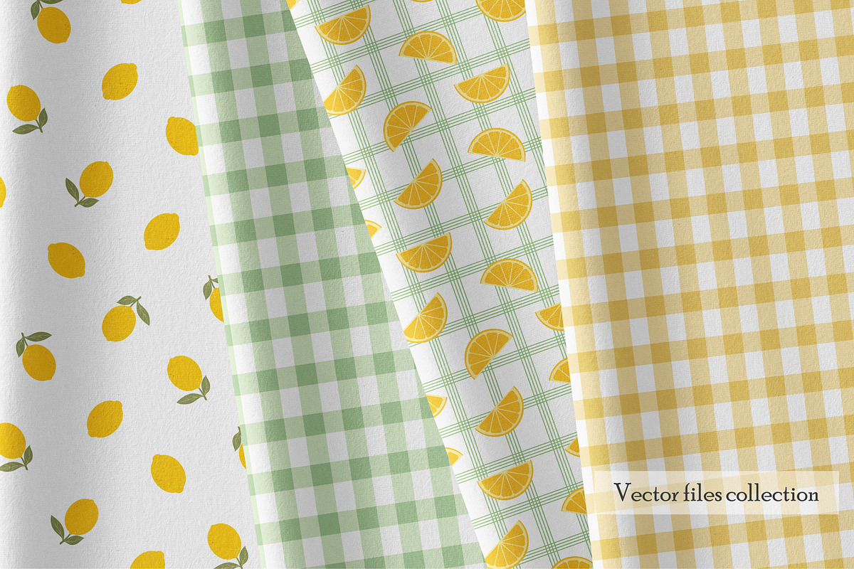 Lemon Garden Seamless Patterns, a Pattern Graphic by EltaMaxArt (Photo 2 of 6)
