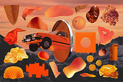 ROYGBV Rainbow Collage Kit, an Object Graphic by Mystik Vision (Thumbnail 3 of 7)