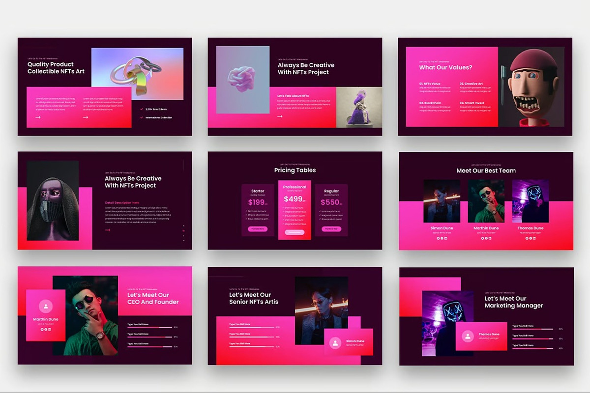 Digivers - NFTs Metaverse Powerpoint, a Presentation Template by Fit-tee (Photo 6 of 6)