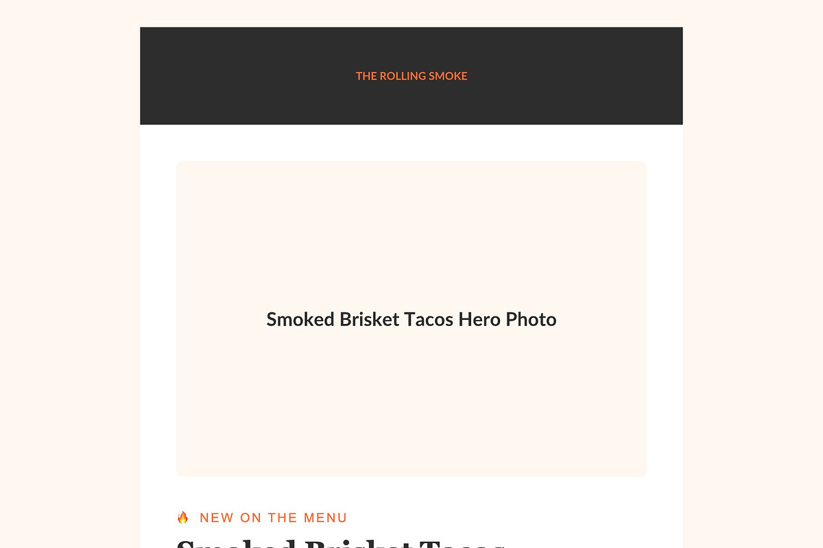 Food Truck Email Kit — 4 Emails, an Email Template by Art Club (Photo 3 of 4)