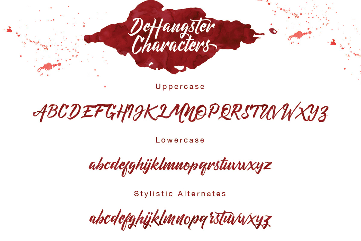 DeHangster Typeface preview 8