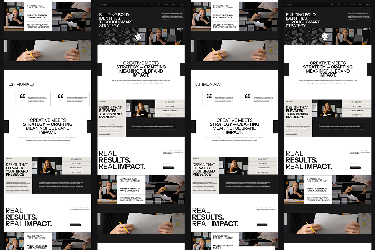 Figma Portfolio Landing Page, a Landing Page Template by Musara (Photo 4 of 6)