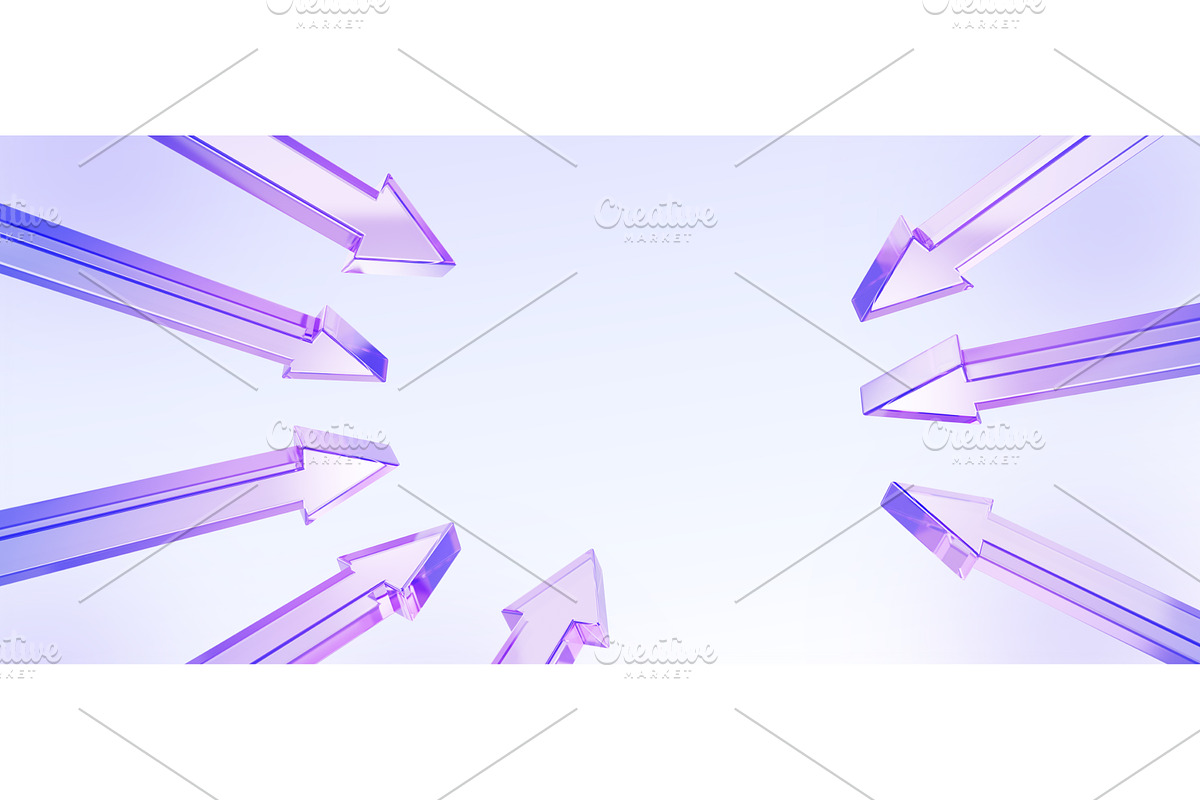 Radial glass circular arrows 3d, a Background Graphic by Marozhkastudio