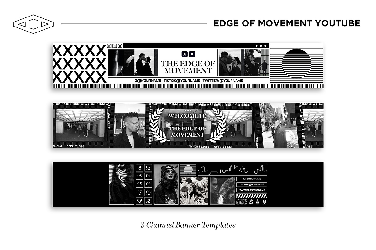 Edge of Movement YT kit PSD & CANVA, a Social Media Template by Tangerine Nation (Photo 6 of 17)